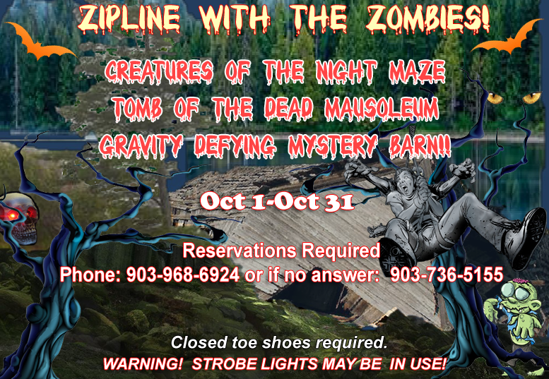 Zipline with the zombies